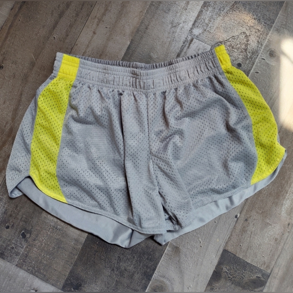 Just Be Light Gray Athletic Shorts
